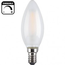 Λάμπα LED Κερί 4W E14 230V 480lm Ντιμαριζόμενη 2800K Θερμό φως Ματ Γυαλί 13-14034009